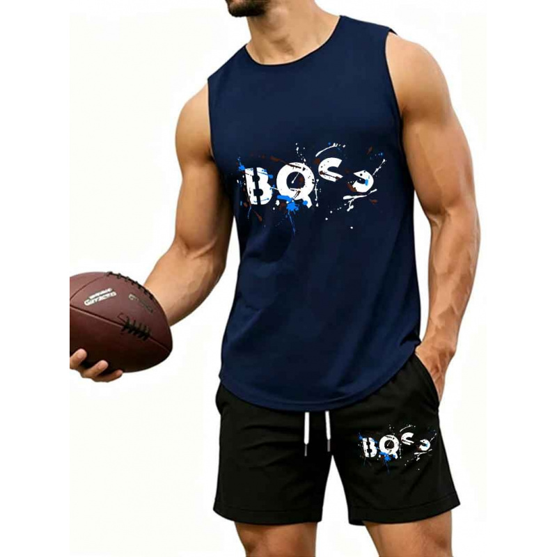 Herren Graffiti-Buchstaben-Pri – Tank Top Muscle Bewertung und Preis